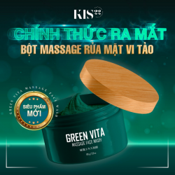 Bột Rửa Mặt Massage Vi Tảo Green Vita